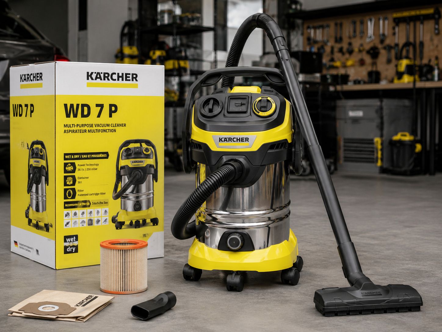 Aspirateur eau et poussière Kärcher WD 7 P